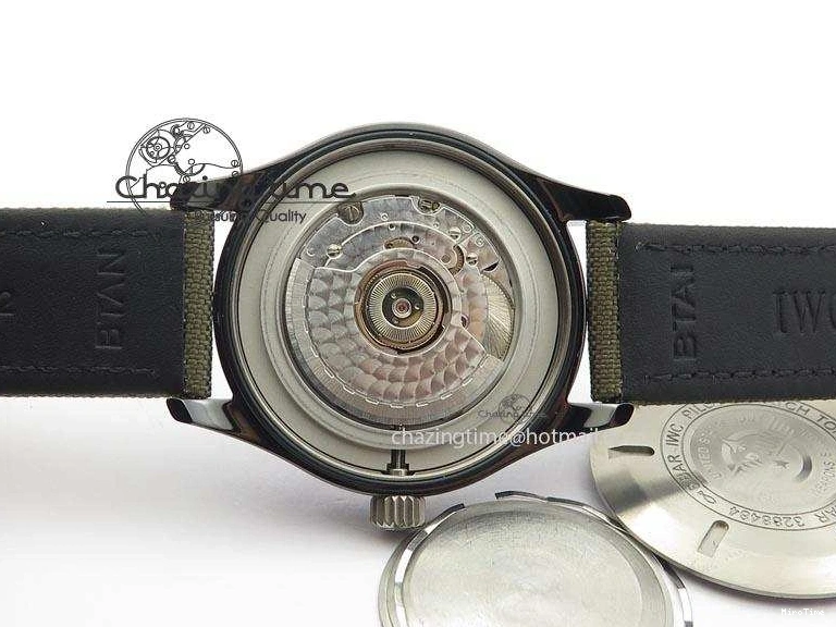 MIROTIME 0304 SunProtective MARK XVII IW324702 Real Ceramic MK Best Edition Green Dial On Green Nylon Strap A 7288